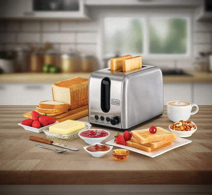 Black+Decker ET244-85 Stainless Steel Toaster for Perfect Toast Every Time