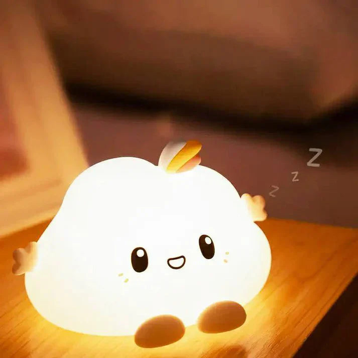 Touch sensor light, gentle glow, eye-safe, perfect for breastfeeding.