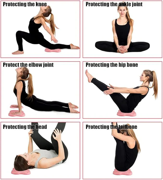 Non-slip body pad, comfortable, durable, portable, enhances stability, workout support.